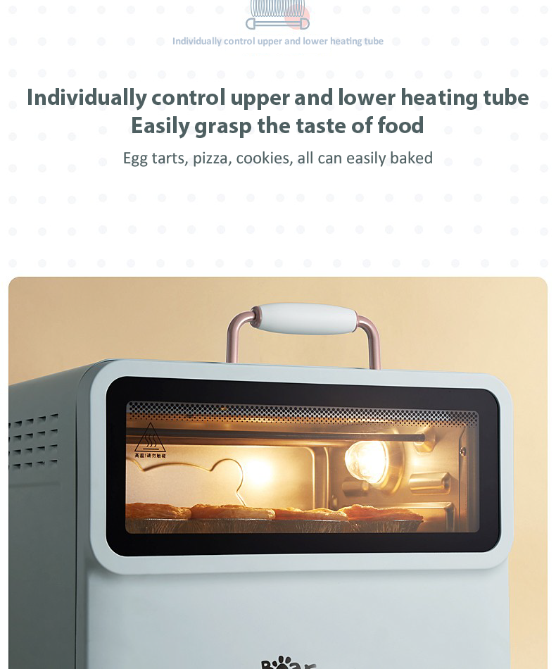 BEAR BSOB200L 20L Steam Oven Household Automatic Multifunctional Home Electric Small Baking Oven